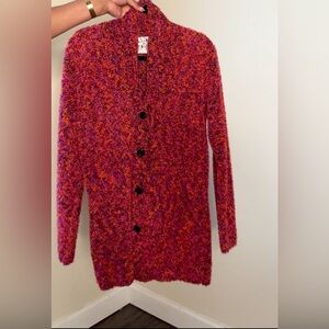 Michael Simon Shag Style Cardigan Sweater